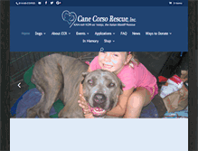 Tablet Screenshot of canecorsorescue.org